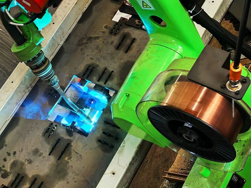 Heavy-duty equipment welding robot welding